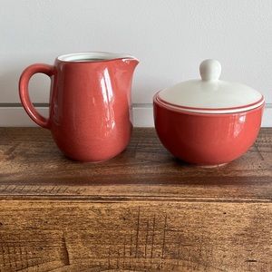 Italian Creamer and Sugar Bowl